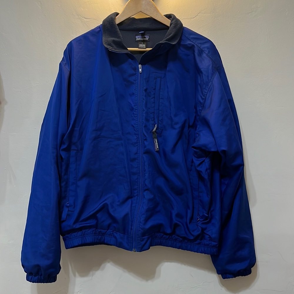 Vintage Patagonia Men’s Size Large Blue Winter Coat Wind Breaker Jacket